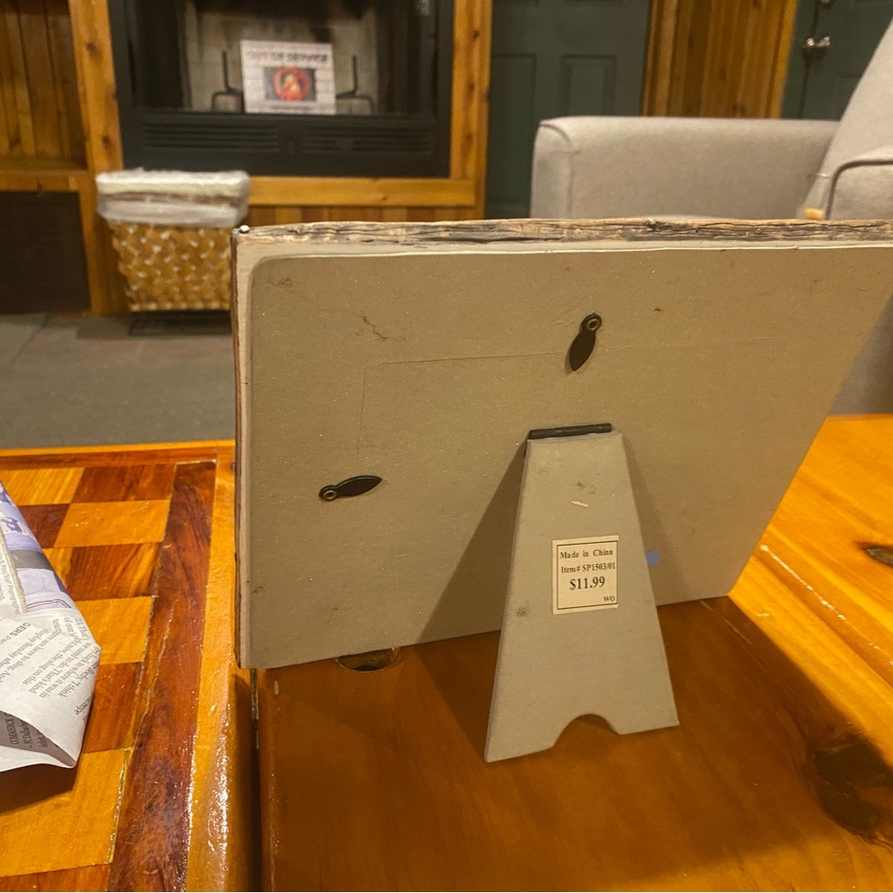 Rustic Picture Frame with Stand - Picture 2 of 2